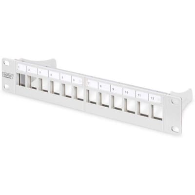 Digitus DN-91419 10 inch Frontplaat voor patchkast Grijs-wit (RAL 7035)