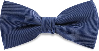 Marineblauwe Voorgebonden Vlinderdas van Zijden Twill