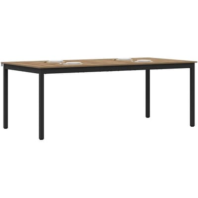 vidaXL - Eettafels - 200 - x - 100 - x - 75 - cm - Bewerkt - hout - Rechthoekig