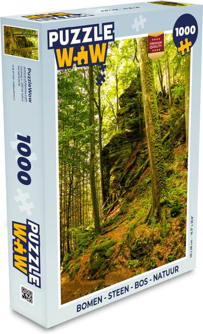 Puzzel Bomen - Steen - Bos - Natuur - Planten - Legpuzzel - Puzzel 1000 stukjes volwassenen