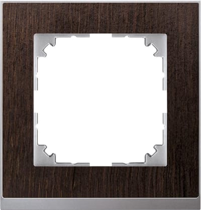Afdekraam M-Pure Decor 1V - Hout Wenge - Systeem M - Schneider Electric - MEG4010-3671
