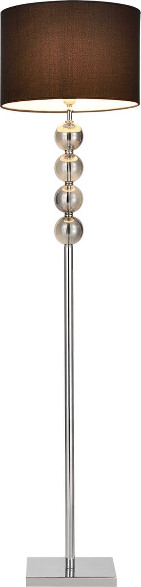 Vloerlamp staande lamp 155 cm Spheridern chroom en zwart