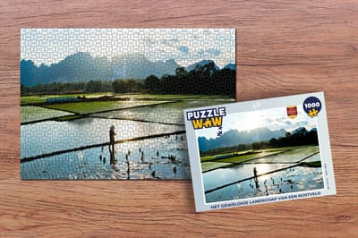 Puzzel Het geweldige landschap van een rijstveld - Legpuzzel - Puzzel 1000 stukjes volwassenen