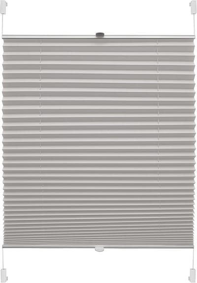 YOURSOL EASYFIX plisségordijn Verona 61,5 x 150 cm in grijs, plisségordijn zonder boren met twee bedieningsrails