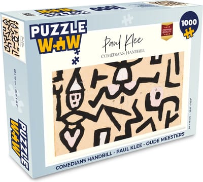 Puzzel Comedians handbill - Paul Klee - Oude meesters - Legpuzzel - Puzzel 1000 stukjes volwassenen