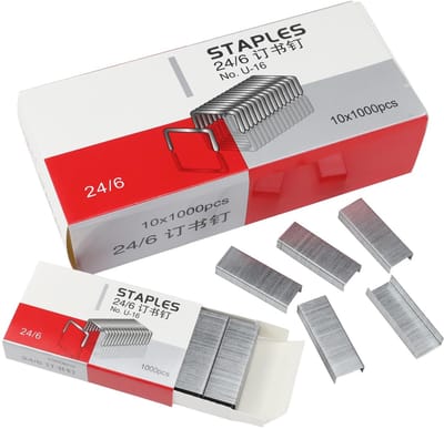 Nietjes Pakket - Standaard Nietjes - Documenten Vellen - 10000 Stuks - 24/6 Maat