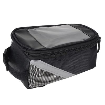 17cm Touchscreen Fietsframe Tas - Grote Enkele Afneembare Frametas - Met Frame Smartphone / iPhone / Samsung Mobiele Telefoon Houder Afneembaar - Waterdicht - MTB/Race/trekking