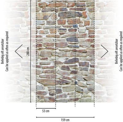 GROVE STENEN FOTOBEHANG | Industrieel - Beige Bruin Creme Grijs - Livingwalls The Wall II
