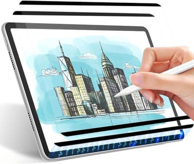 Pack van 2 Magnetische Papieren Folies voor iPad Air 13 Inch M2 (2024) - Beschermfolie, Matte Papieren Schermfolie, Geschikt voor Schrijven en Tekenen
