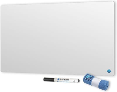 Smit Visual Emaille whiteboard zonder rand - 90x120 cm
