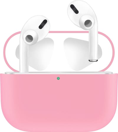 KELERINO. Siliconen Case geschikt voor Apple AirPods Pro - Hoesje - Roze