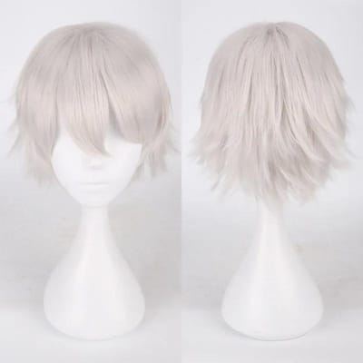 Mannen Vrouwen Synthetische Anime Cosplay Pruiken Kort Steil Haar Hittebestendig Meerkleurig Rood Wit Roze Grijs Bruin One Size