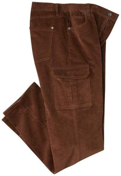 ATLAS FOR MEN - Comfortabele ribfluwelen cargobroek - Heren - Verkrijgbaar in grote maten - W46