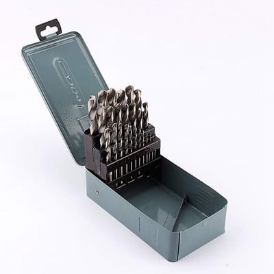 Dailygoods- Boorset 25 Stuks - HSS Spiral Boor Set - Metaal Opbergbox - Geschikt voor Hout/Plastic/Aluminium - Geavanceerde 118-graden Splithoek - Schokbestendig