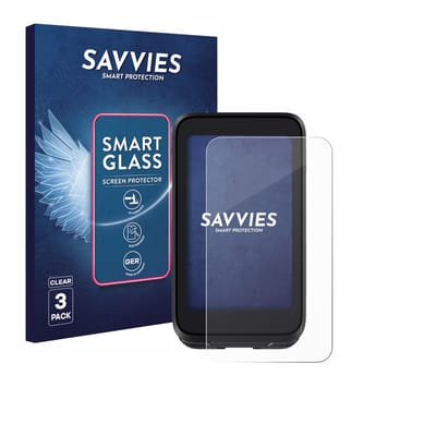 3 Stuks Savvies Screenprotector - geschikt voor iGPSPORT BiNavi Air - beschermfolie glas transparant