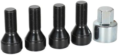 Wielslotenset - Boutenset Velgen - Voertuigbeveiliging - Directe Vervanging - M14 x 125 - Effen