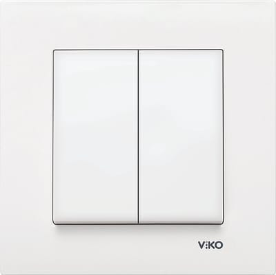 Panasonic Viko-Serieschakelaar-Inbouw-Compleet-WIT-Inclusief afdekraam-Karre Serie