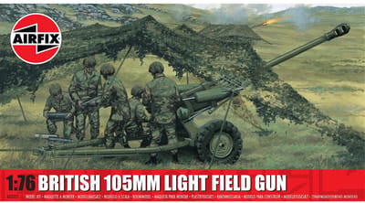 Airfix Modelbouwpakket Militaire voertuigen - 02332 Britse 105mm Light Field Gun - Veldartillerie Plastic - 1:76 - Modelbouw