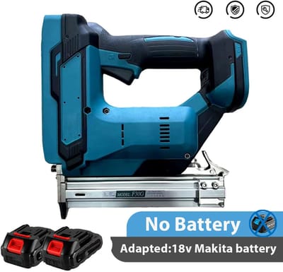 Tacker - Spijkerpistool - Elektrische - Brushless Motor - 18V Accu - Ergonomische Handgreep - Nagelmachine - voor Houtbewerking - 2 Accu