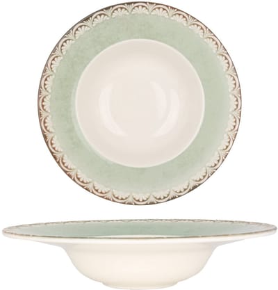 By Bone Pastabord - Rome - Porselein - 25 cm (400cc) - set van 2
