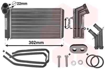 Van Wezel - KACHEL RADIATEUR VOOR FORD GALAXY 1995-2000 1072814