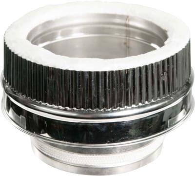 Verloop 150mm. enkelwandig naar dubbelwandig 150/200.