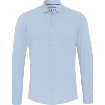 Pure Shirt Licht Blauw - Maat 40 - Heren - Overhemden Casual