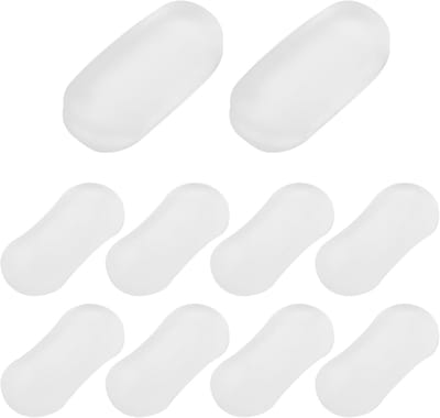 Toiletbrilbumpers Set - Dekselbuffers - Hygiënisch Gebruik - Sterk Klevend - 2 Maten - Transparant