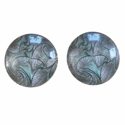 Clip oorbellen Grijs Calla 2 cm