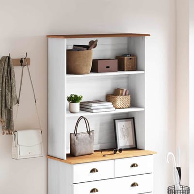 vidaXL - Hutch - ASKIM - 91 - x - 30 - x - 104 - cm - Massief - grenenhout