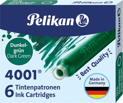 Pelikan - Inktpatroon 4001 donkergroen | 10 stuks