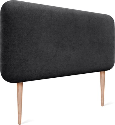Gestoffeerd Rond Hoofdbord 90cm Zwart - Comfortabel en Stevig