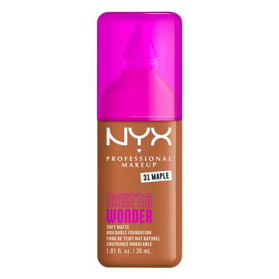 NYX Professional Make Up Make 'EM Wonder Foundation - Zachte matte finish - Met huidverzorgende hyaluronzuur - Maple