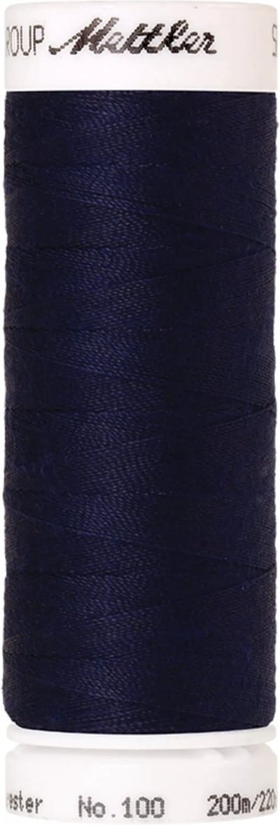 Amann Mettler Seralon Naaigaren – Dark Indigo (0016) – 200 m – No. 100 – 100% Polyester – Per Stuk
