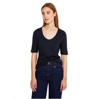 T-shirt met V-hals