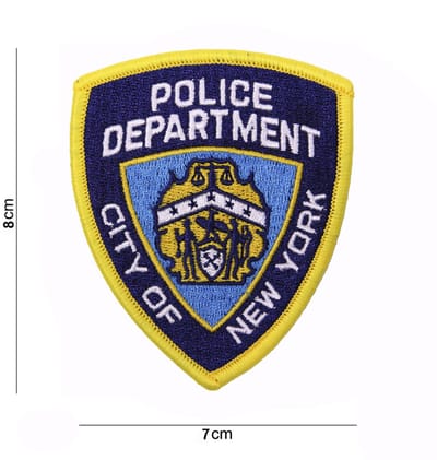 Embleem stof Police department #5002