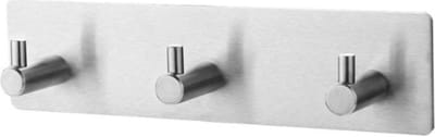 Handdoekhaakjes - RVS - Zelfklevend Handdoekhaak - Handdoekhouder - Vaatdoekhouder - Wandhaak - 3 in 1 - Zilver