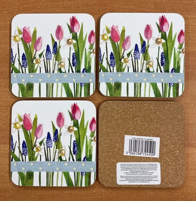 Alex Clark Onderzetters SPRING FLOWERS ~ LENTE BLOEMEN