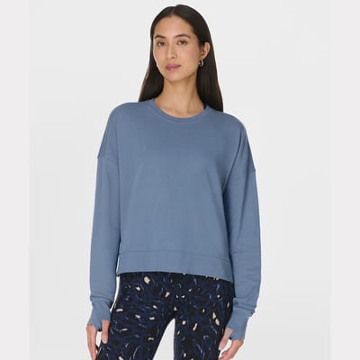 Sweaty Betty Sweaty Betty After Class Crop Sweatshirt - Maat S