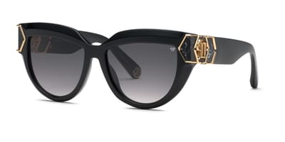 Philipp Plein SPP176M Nero lucido 56/16/140 WOMAN Zonnebrillen