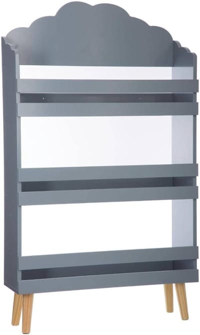 HEZIVO® Kinderboekenkast - Boekenrek Kinderkamer - Opbergkast Hout - Boekenkast Kind - Grijs