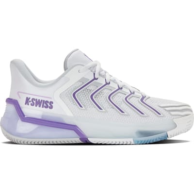 Tennisschoen K-Swiss Women Ultrashot 4 Clay White/Lunar Rock/Purple Haze-Schoenmaat 38