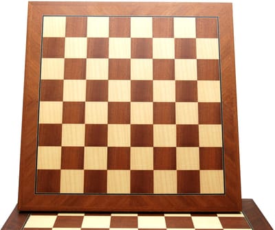 Schaakbord Mahonie/Ahorn diag.V.50mm.48cm