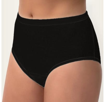 Briljant Care Incontinentie ondergoed dames zwart – XXL - 3 pack - Wasbaar Incontinentie Broekje – Katoen – Urineverlies