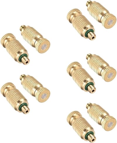 10 messing verstuivers 0.3 mm - hoge druk spray systeem - anti-druppel verneveling nozzle