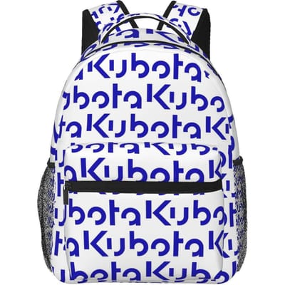 Kubota Tractor Bedrijfslogo Rugzak Student Jongens Meisjes Boekentas Kinderen Schooltas Laptop Schoudertassen voor Mannen Vrouwen One Size