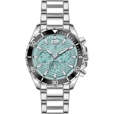Invicta Pro Diver 50376 Heren Horloge - Quartz Uurwerk - Roestvrij Staal met Blauwe Wijzerplaat - 43mm