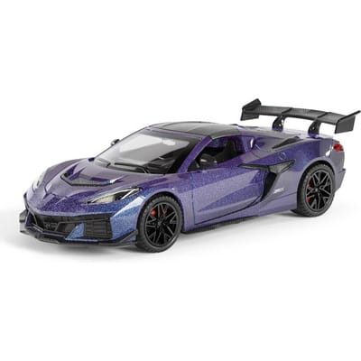 1:32 C8 Speelgoedauto Model Geluid Licht Legering Carrosserie Rubberen Banden Superauto Modellen Huisdecoratie Ornamenten