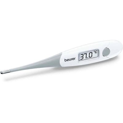 Beurer FT 15 Thermometer lichaam - Koortsthermometer - Koortssignaal - Digitaal - Flexibele tip - Waterproof - Schakelt automatisch uit - Medisch gecertificeerd - Incl. batterijen - 5 jaar garantie - Wit