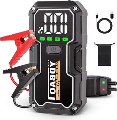 Autoaccu Booster - Startkabel Booster - Auto Starten - Krachtige 7000 Amp - 16800 mAh - Zwart